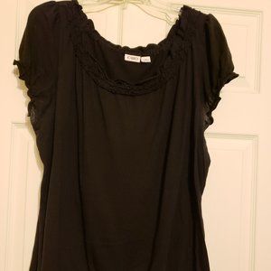 CUTE LIGHTWEIGHT LETTUCE DESIGN BLACK TOP